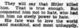 Dorothy Thompson, "Death of a Poet," New York Herald-Tribune (May 24, 1939) 